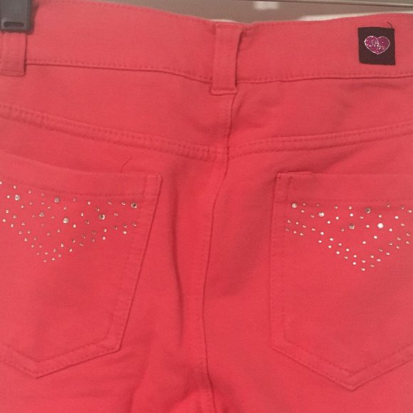 Coral Pink Jeggings - Picture 3 of 3